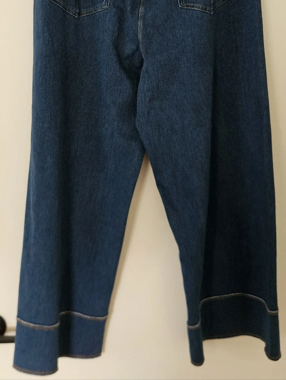 Lysse Womens Jeans 1X Crop Wide Leg Margo Med Wash High Waist Boho Slimming